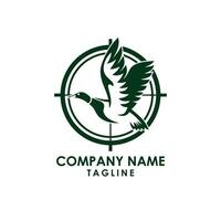 hunting logo design vector