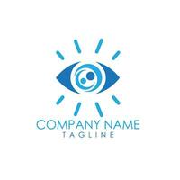 eye logo design vector