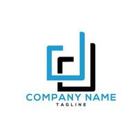 dd typography logo design vector