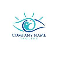 eye logo design vector