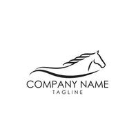 horse logo design vector