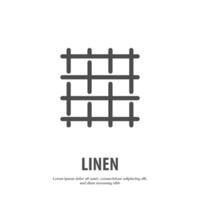 linen outline icon pixel perfect for website or mobile app vector