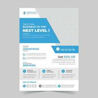 Professional Creative corporate business flyer template a4 paper size print ready file vector