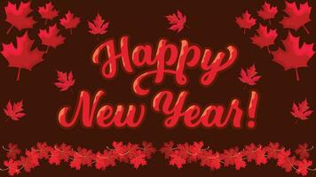 Happy New Year card vector