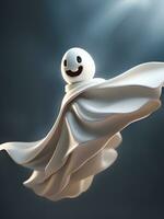 3d rendering of ghost on the background photo