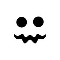 Halloween Face icon vector. Scary face illustration sign. Pumpkin face symbol or logo. vector