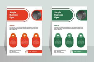 moderno negocio empresa a4 volantes modelo vector