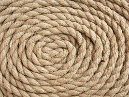 rope of boat on the yacht photo