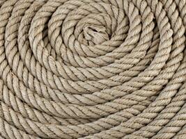 rope of boat on the yacht photo