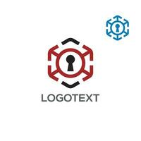 Lock Cube  VPN Security logo icon vector design