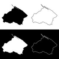 Barima Waini region map, administrative division of Guyana. Vector illustration.