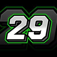 Twenty Nine Number Vector Clipart Simple Decal Design