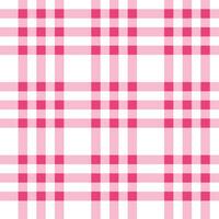 Pink plaid pattern background. plaid pattern background. plaid background. Seamless pattern. for backdrop, decoration, gift wrapping, gingham tablecloth, blanket, tartan, fashion fabric print. vector