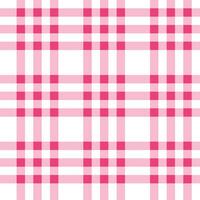 Pink plaid pattern background. plaid pattern background. plaid background. Seamless pattern. for backdrop, decoration, gift wrapping, gingham tablecloth, blanket, tartan, fashion fabric print. vector