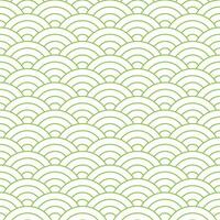 Light green Japanese wave pattern background. Japanese seamless pattern vector. Waves background illustration. for clothing, wrapping paper, backdrop, background, gift card. vector