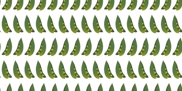 sin costura modelo verde degradado chícharos en plano vector estilo en blanco antecedentes. para imprimir, textil, fondo, envoltura.