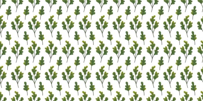 Seamless pattern gradient greens in flat vector style on white background. For print, textile, background, wrapper.