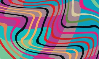 Psychedelic groovy background. vector