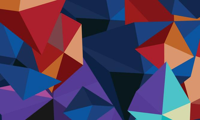 Polygonal mosaic background of different sizes and colors.