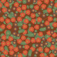 Abstract flower pattern background. Vector illustration.