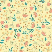 Abstract flower pattern background. Vector illustration.