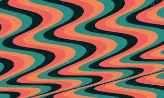 Psychedelic groovy background. vector