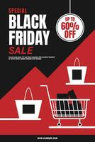 modern black friday vector design discount promo ads banner poster layout template