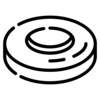 frisbee icono ilustración, para uiux, web, aplicación, infografía, etc vector