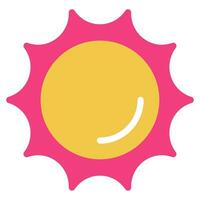 Sun Icon illustration, for uiux, web, app, infographic, etc vector