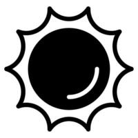 Sun Icon illustration, for uiux, web, app, infographic, etc vector