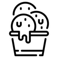 Ice Cream Icon illustration, for uiux, web, app, infographic, etc vector