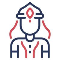 Parvati Icon Illustration for web, app, infographic, etc vector