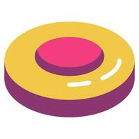 Frisbee Icon illustration, for uiux, web, app, infographic, etc vector