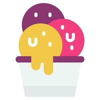 Ice Cream Icon illustration, for uiux, web, app, infographic, etc vector