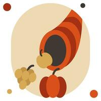 Cornucopia icon illustration, for uiux, web, app, infographic, etc vector