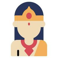 Krishna Icon Illustration for web, app, infographic, etc vector