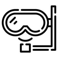 Snorkel Icon illustration, for uiux, web, app, infographic, etc vector