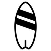 tabla de surf icono ilustración, para uiux, web, aplicación, infografía, etc vector