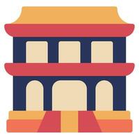 Temple Icon Illustration for web, app, infographic, etc vector