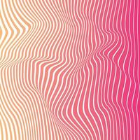 modern simple abstract wavy pink colorful zebra pettern artwork on white color background vector