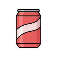 soda lata icono vector diseño modelo sencillo y limpiar