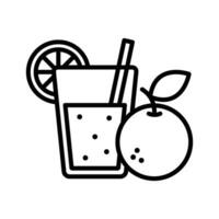 naranja jugo icono vector diseño modelo sencillo y limpiar