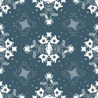 Pattern of stars and puzzle pieces style. Seamless pattern christmas theme. vector
