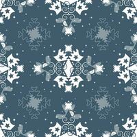 Pattern of stars and puzzle pieces style. Seamless pattern christmas theme. vector