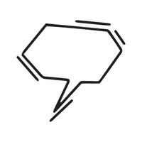 Comic bubble chat icon element vector