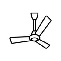 Ceiling fan icon for room air conditioner vector