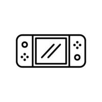 Game console icon for mobile gaming vector