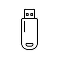 Flash drive icon for mobile storage vector