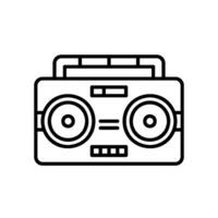 Stereo or radio icon for entertainment and news vector