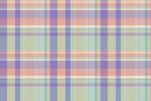 Check textile pattern of tartan plaid vector with a seamless texture fabric background.